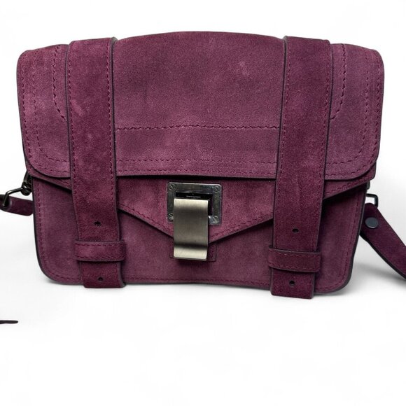 PROENZA SCHOULER PS1 Suede Mini Crossbody Purple NWT - Picture 3 of 16